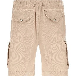 Beige Linen Bermuda Shorts
