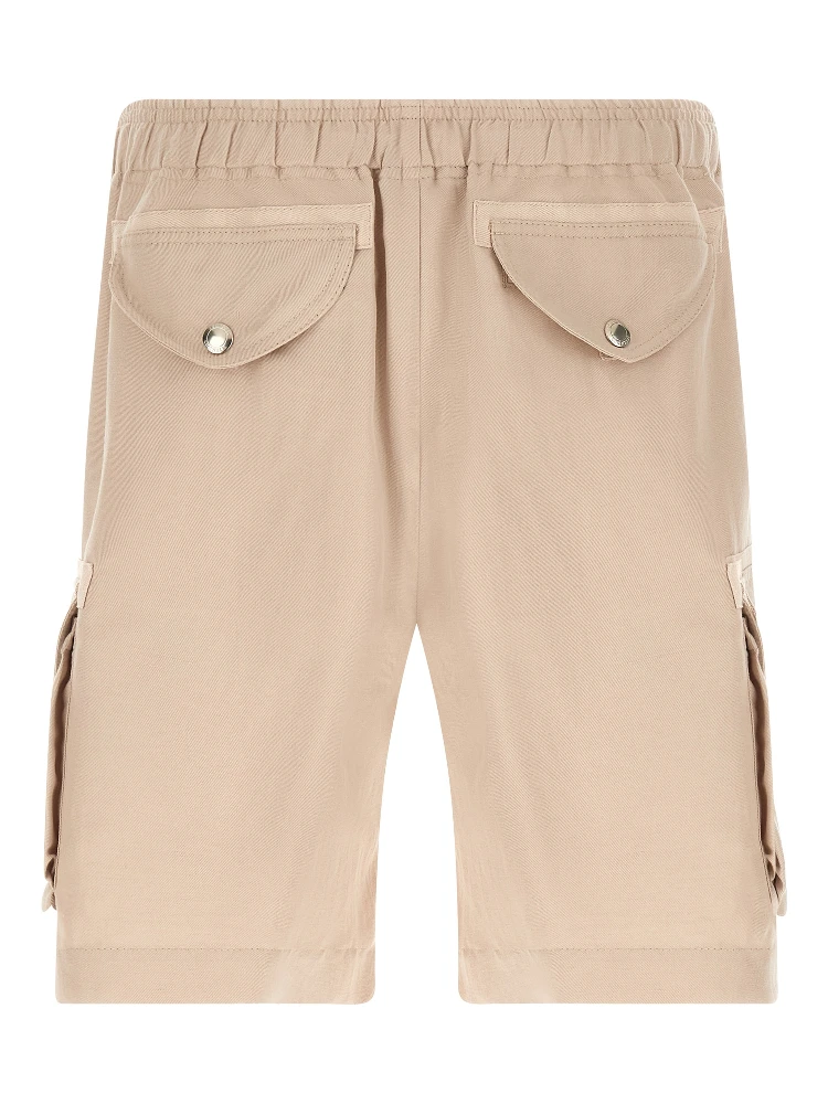 Beige Linen Bermuda Shorts alternative