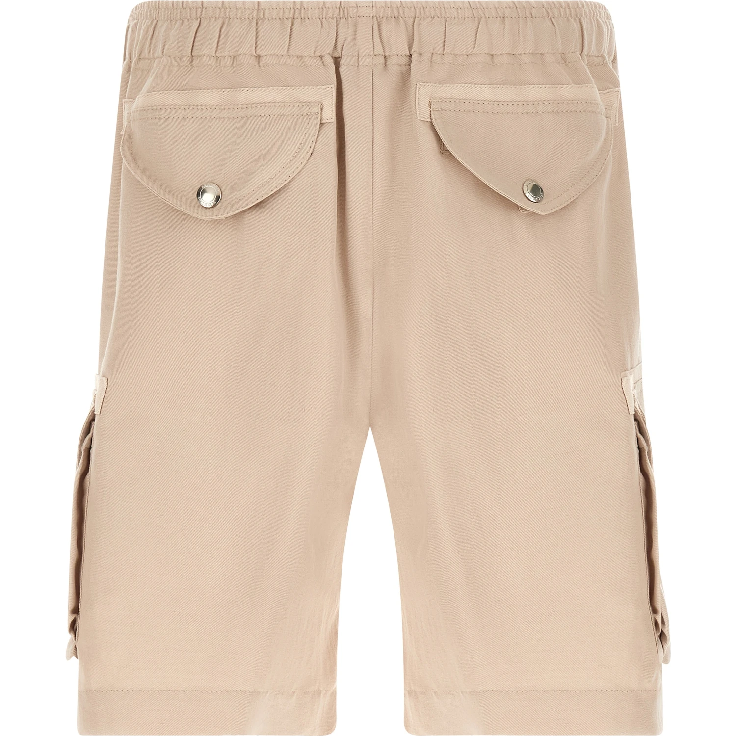 Beige Linen Bermuda Shorts