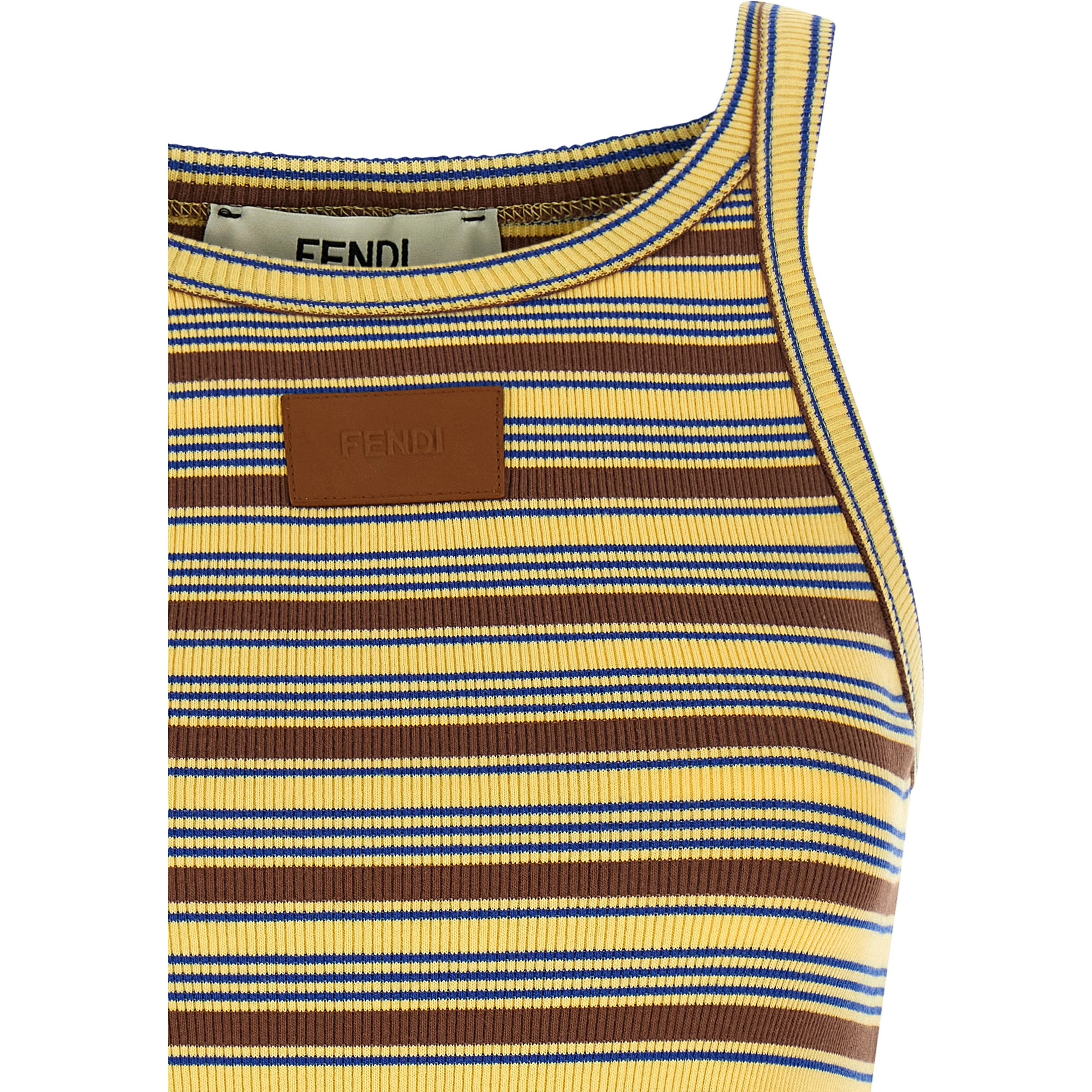 Multicolor Cotton Sleeveles T-Shirt