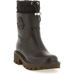 Brown Pvc Ankle Boots