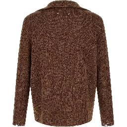 Brown Linen Cardigan