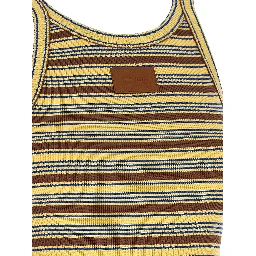 Multicolor Cotton Sleeveles T-Shirt