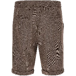 Brown Linen Bermuda Shorts