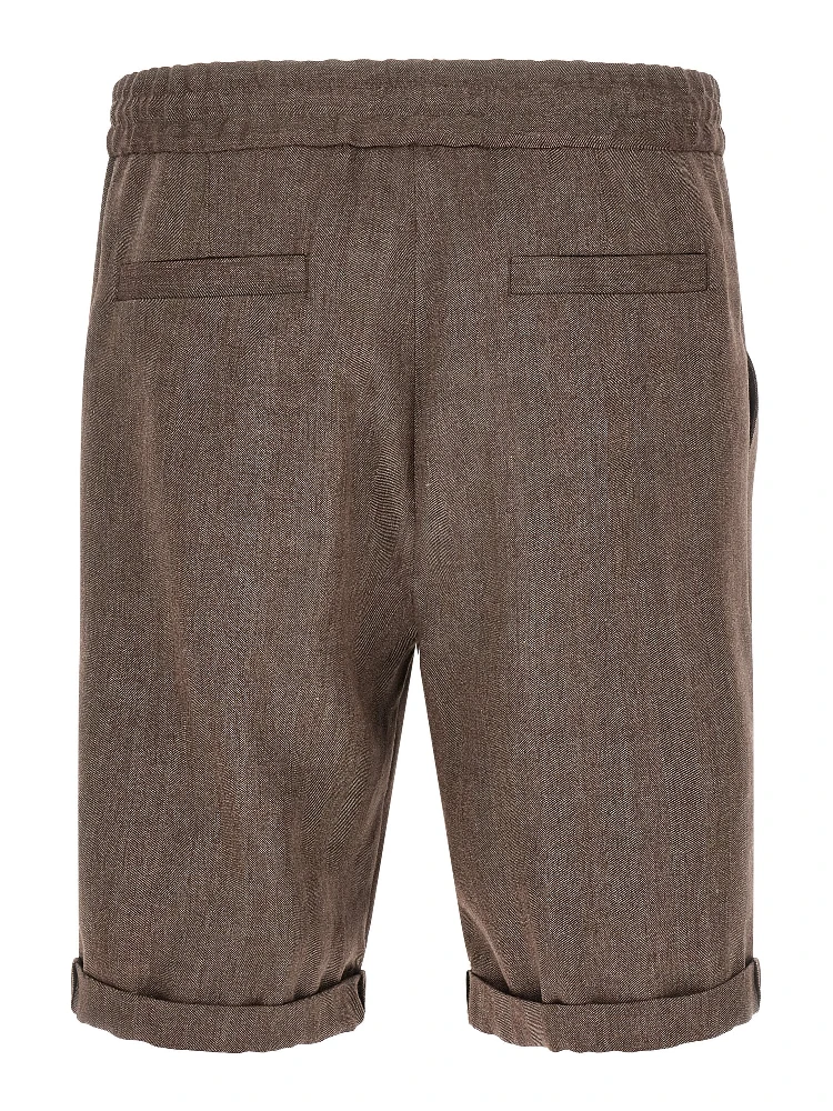 Brown Linen Bermuda Shorts alternative