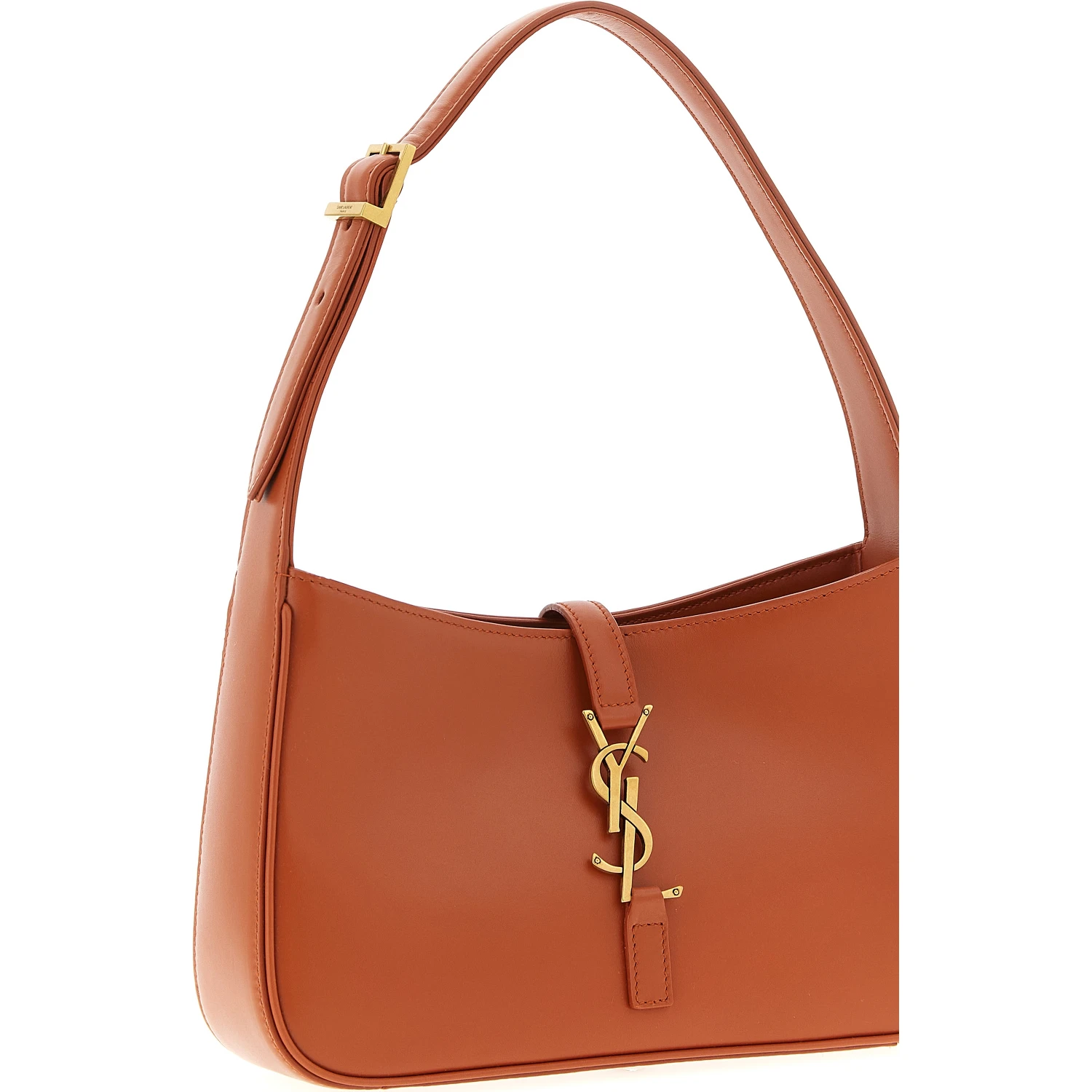 Orange Calfskin Shoulder Bag