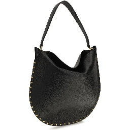 Black Calf Leather Bos Taurus Shoulder Bag