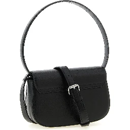 Black Cowhide Shoulder Bag