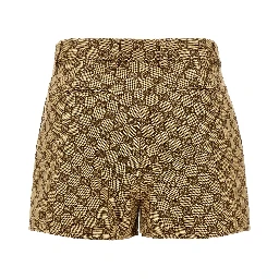 Beige Cotton Bermuda Shorts