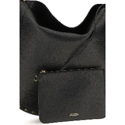 Black Calf Leather Bos Taurus Shoulder Bag