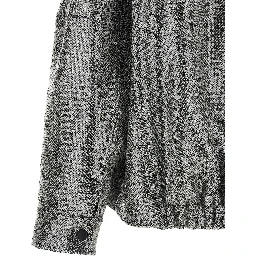 Silver Polyester Bomber