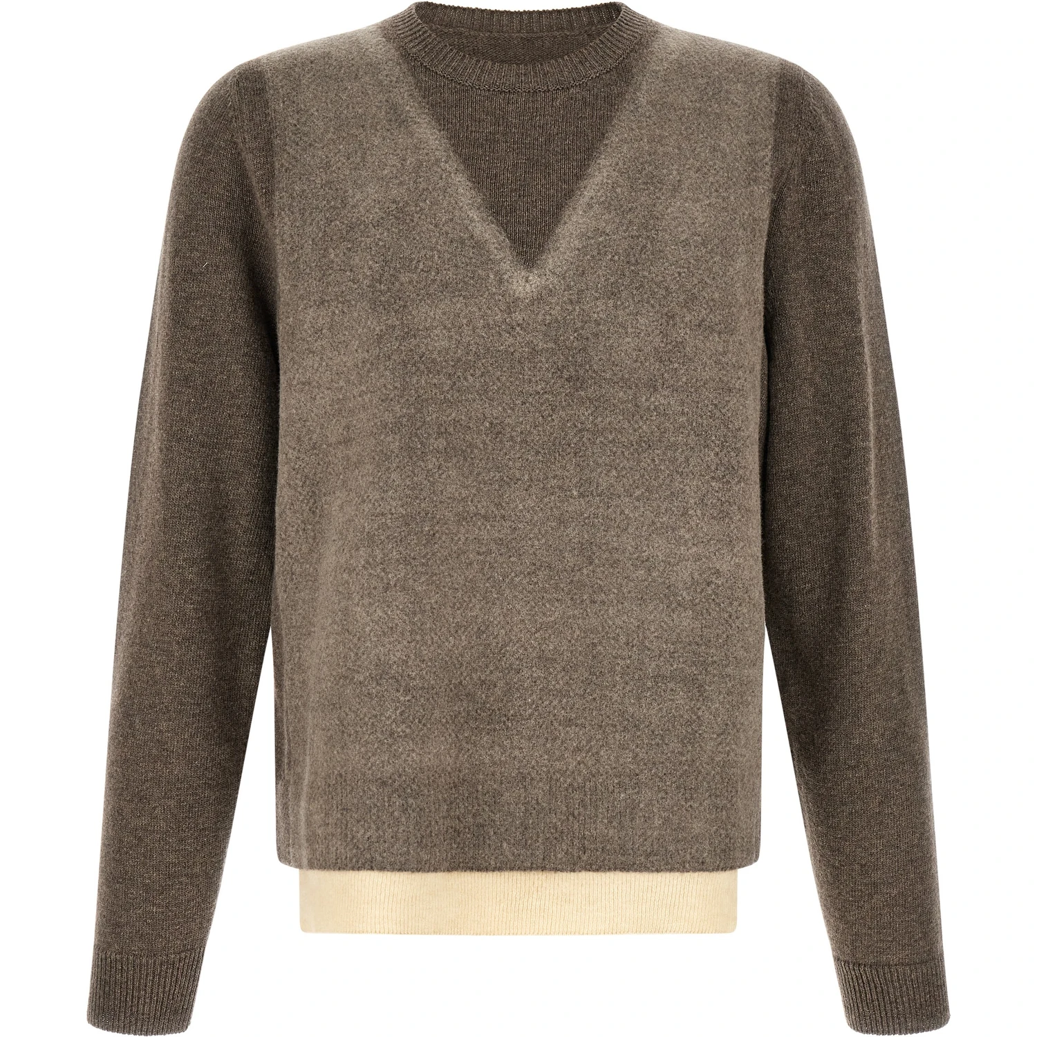 Brown Virgin Wool Cardigan
