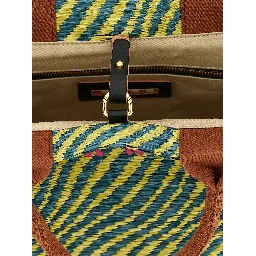 Multicolor Polyamide Handbag