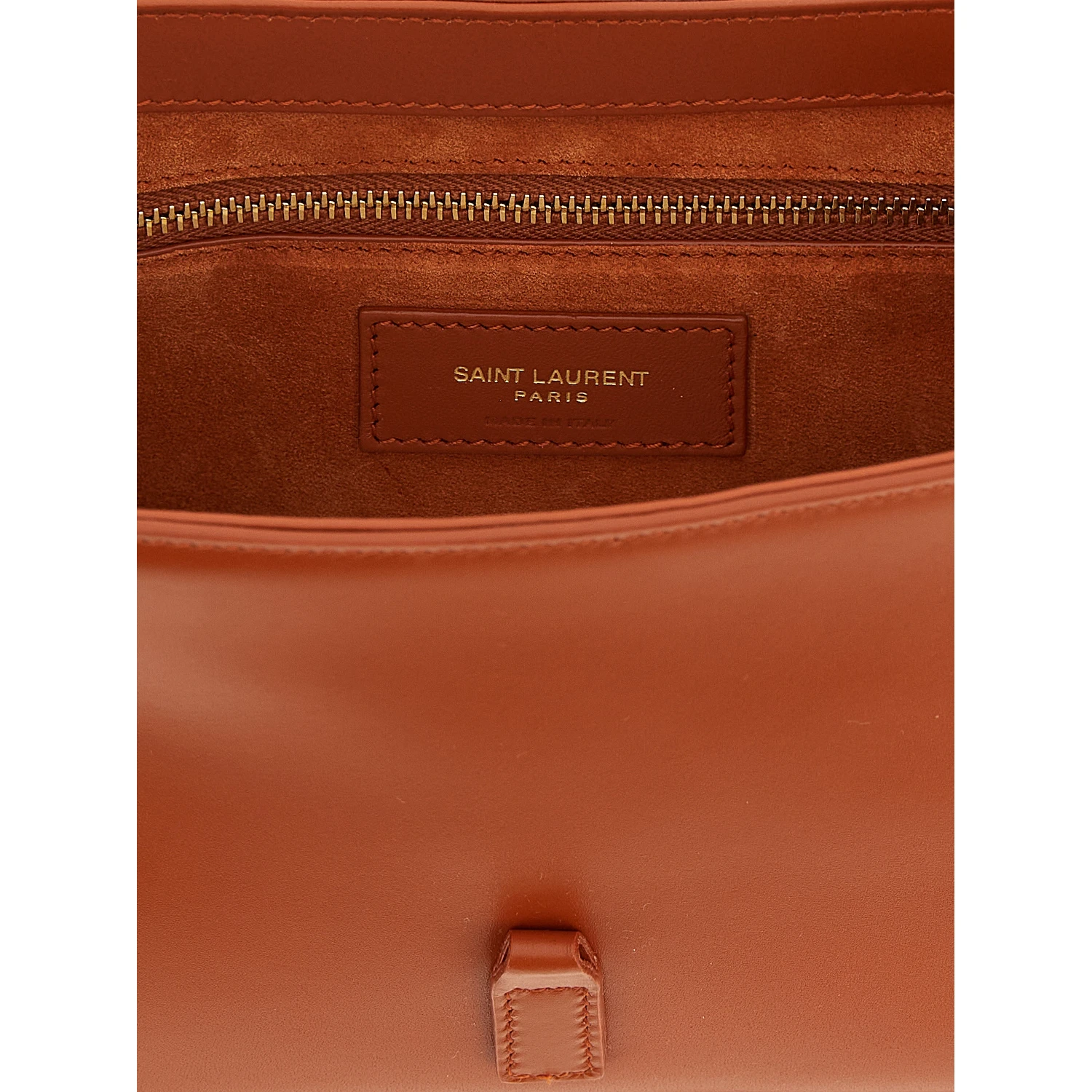 Orange Calfskin Shoulder Bag