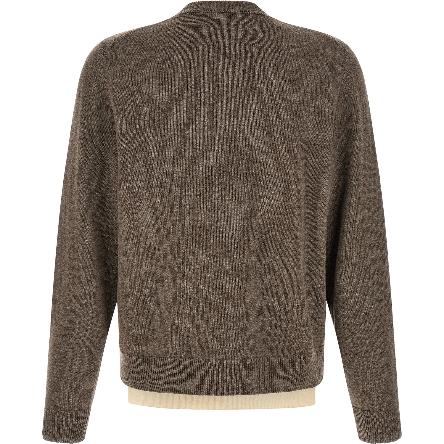 Brown Virgin Wool Cardigan