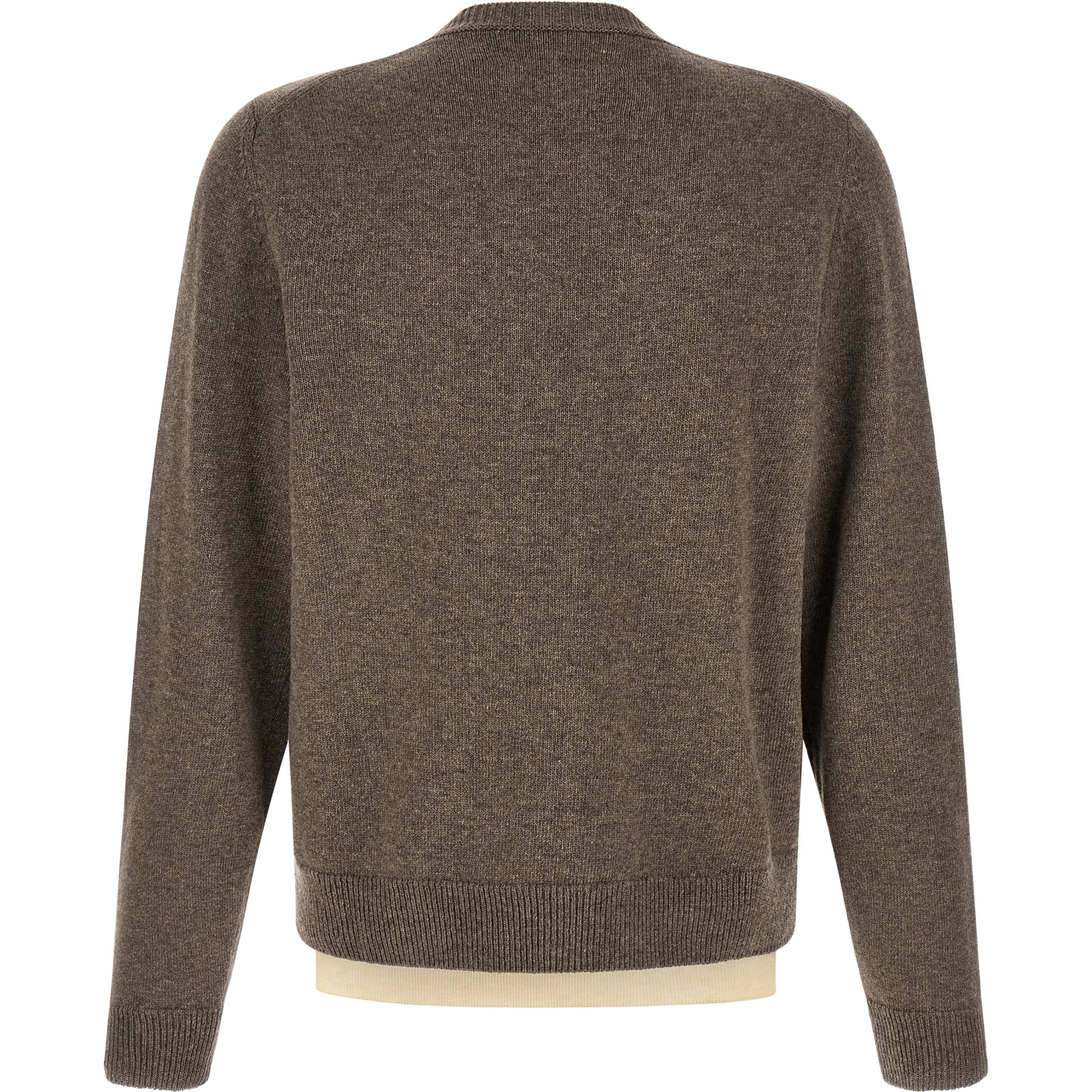 Brown Virgin Wool Cardigan
