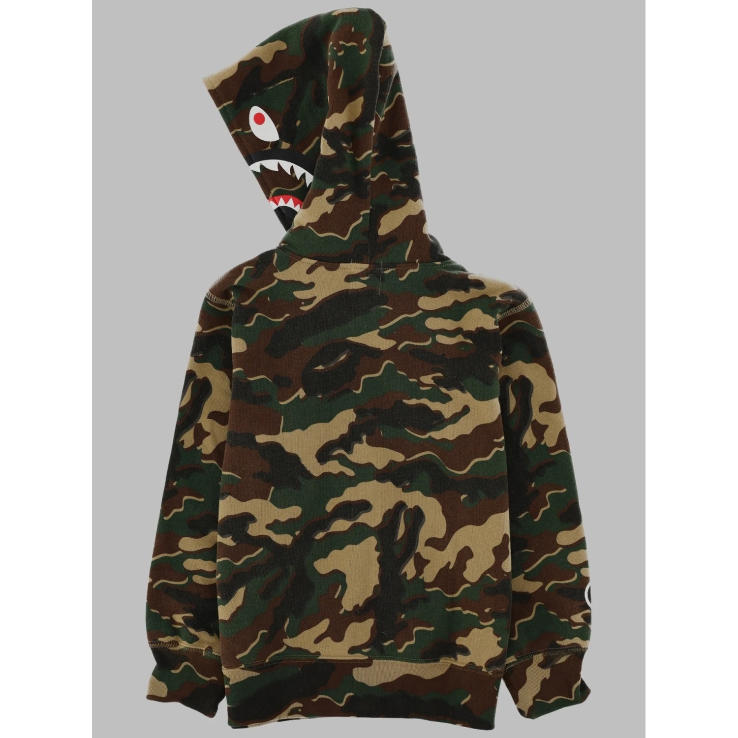 camo shark zip