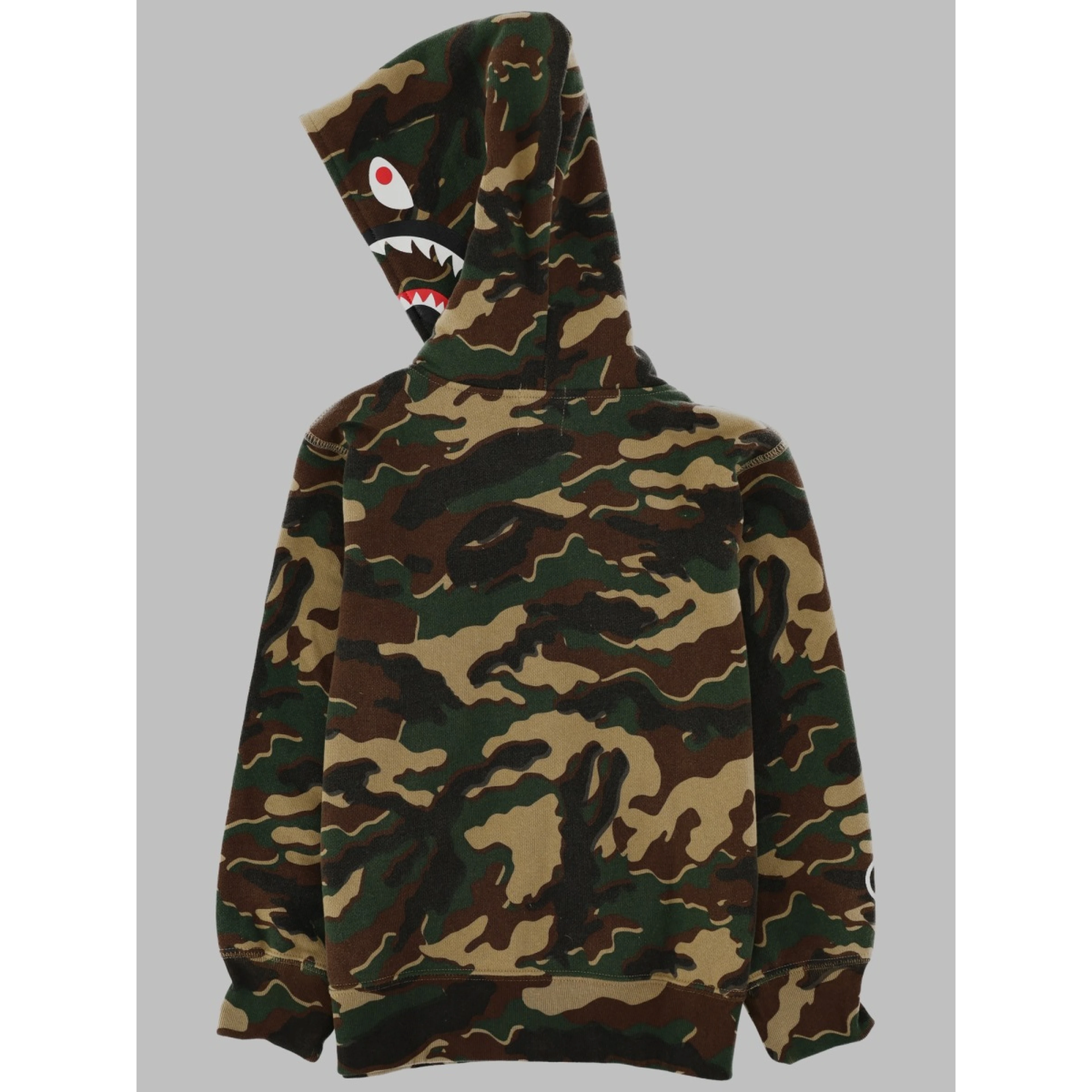 camo shark zip