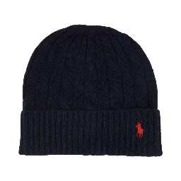 BRAIDED WOOL AND CASHMERE BEANIE