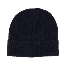BRAIDED WOOL AND CASHMERE BEANIE