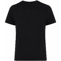 T-SHIRT WITH LOGO AND RHINESTONES