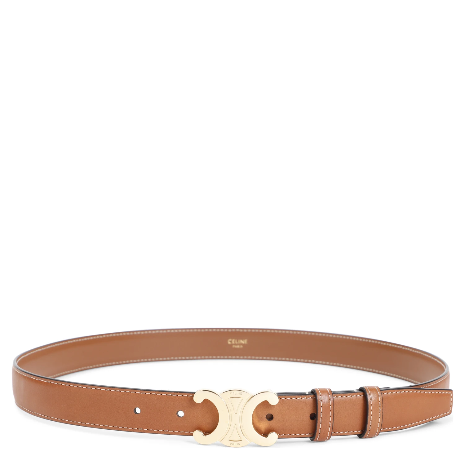 Celine Triomphe Leather Belt
