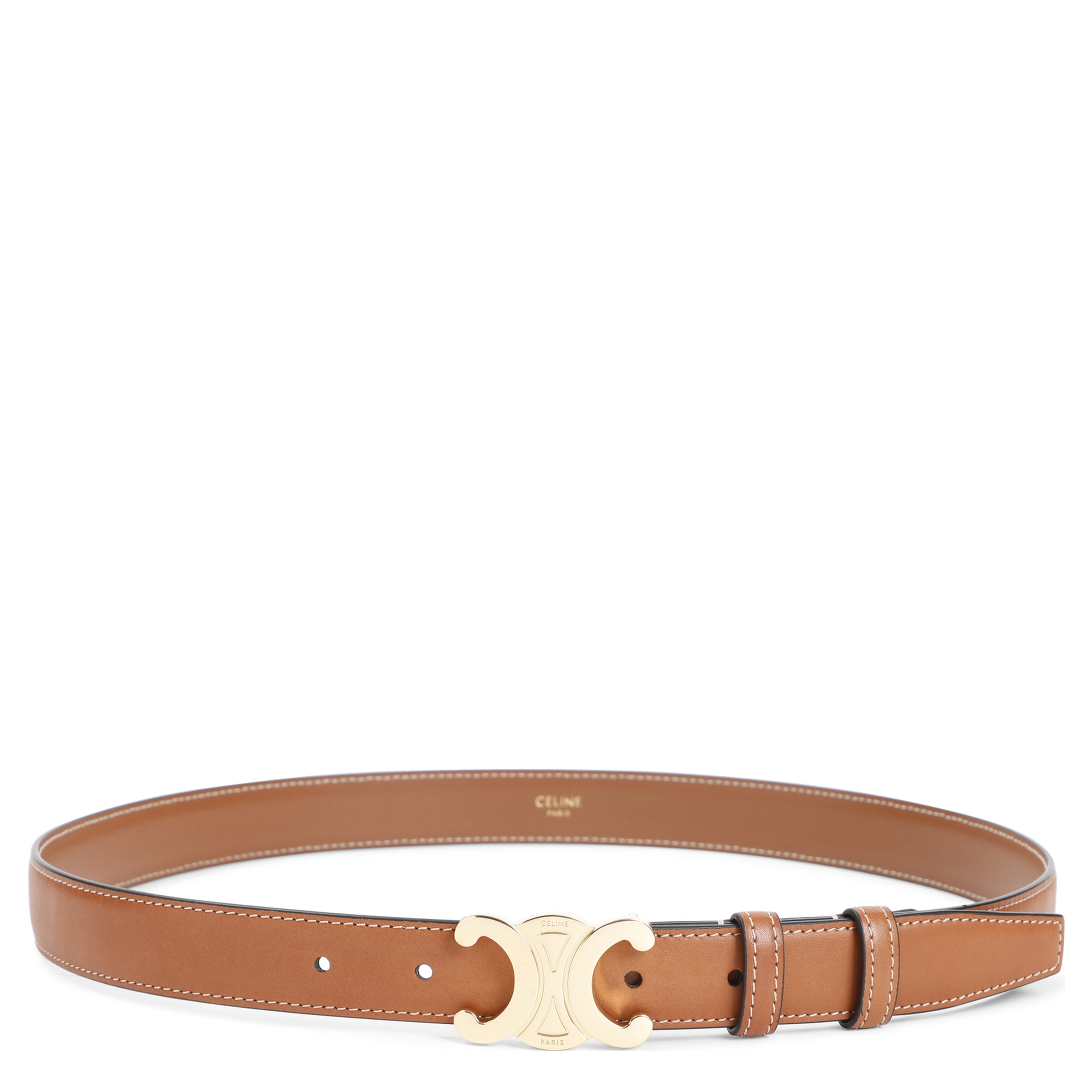 Celine Triomphe Leather Belt