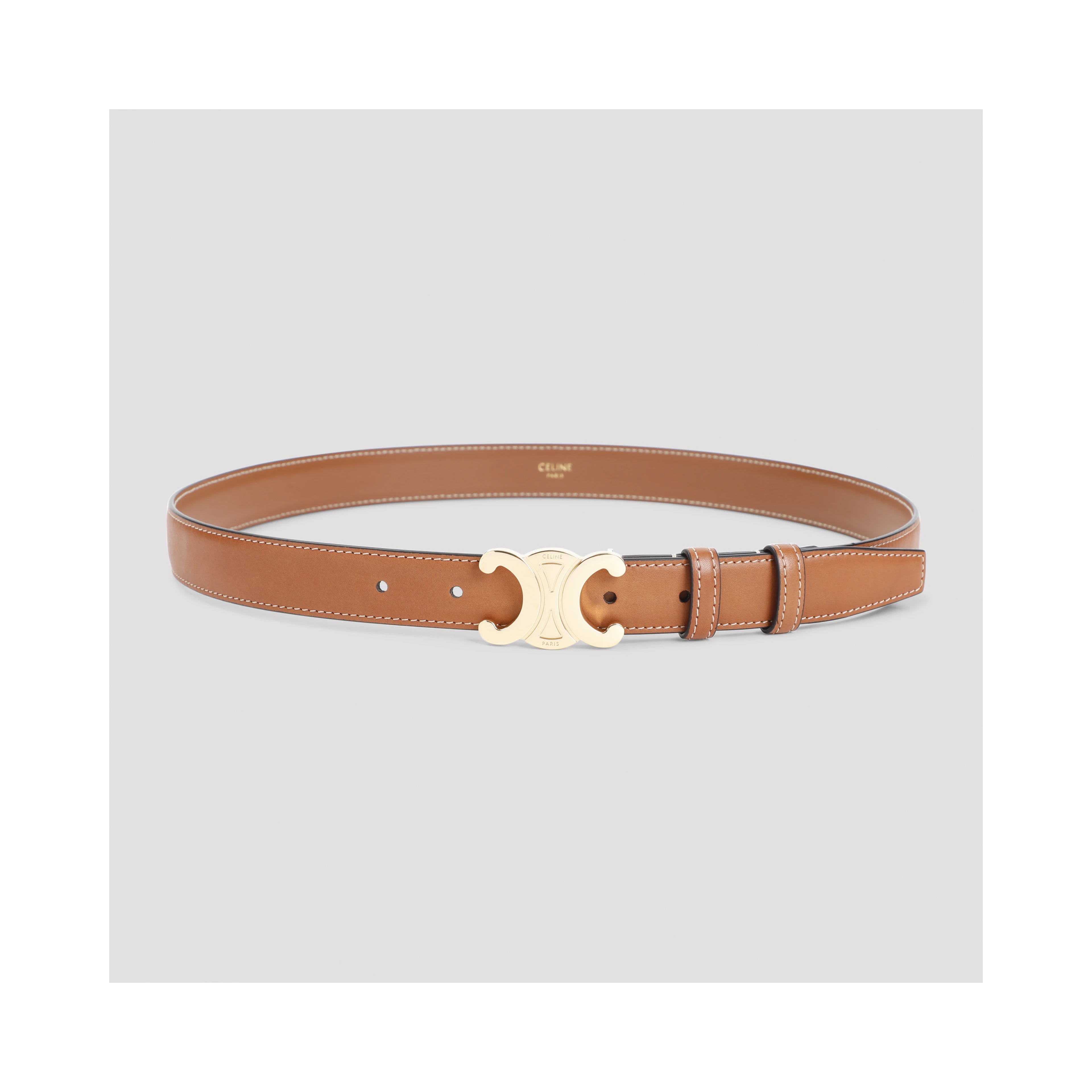 Celine Triomphe Leather Belt