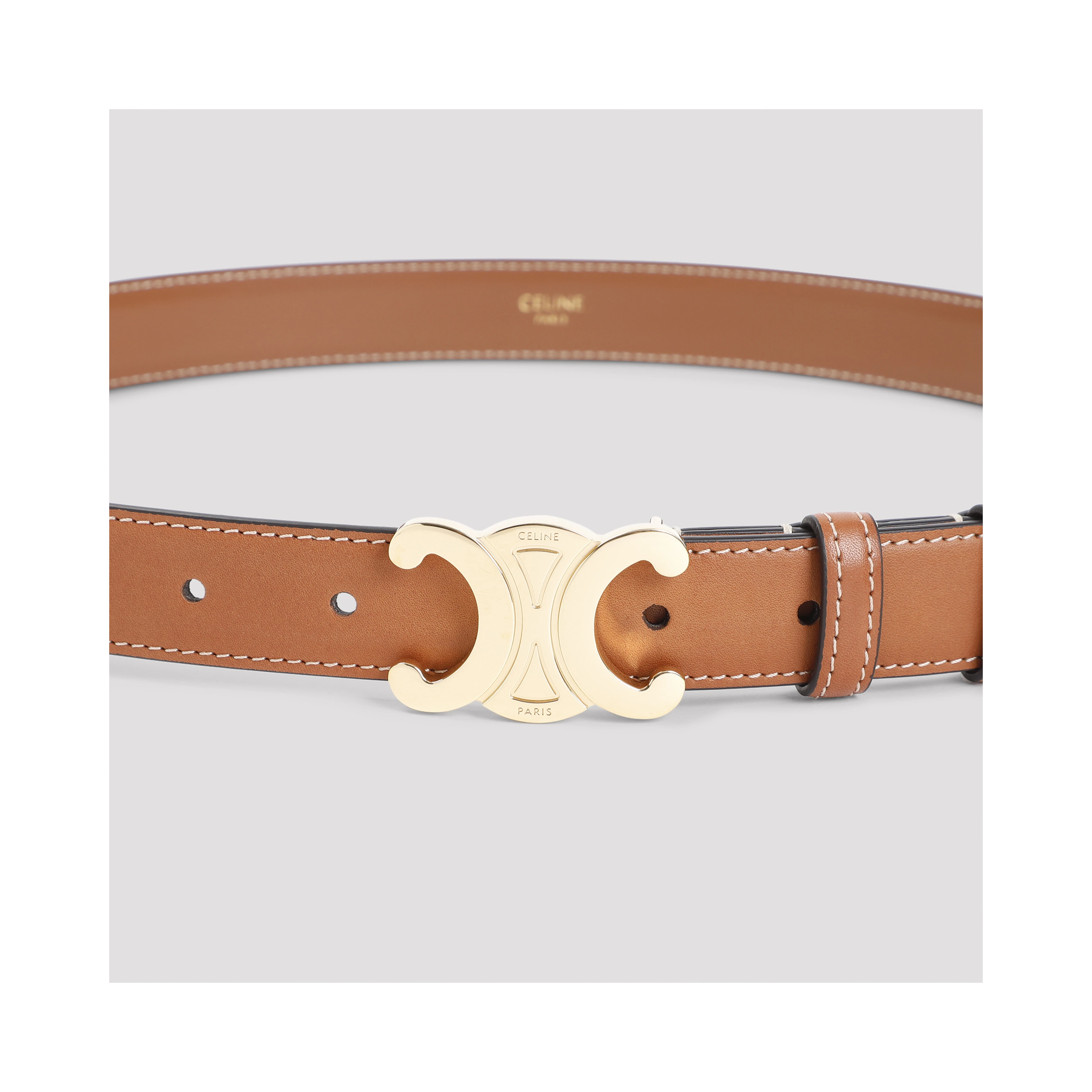 Celine Triomphe Leather Belt