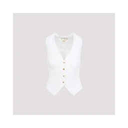 Elisabetta Franchi Linen Gilet