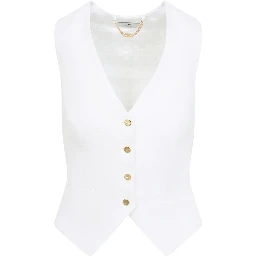 Elisabetta Franchi Linen Gilet