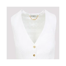 Elisabetta Franchi Linen Gilet