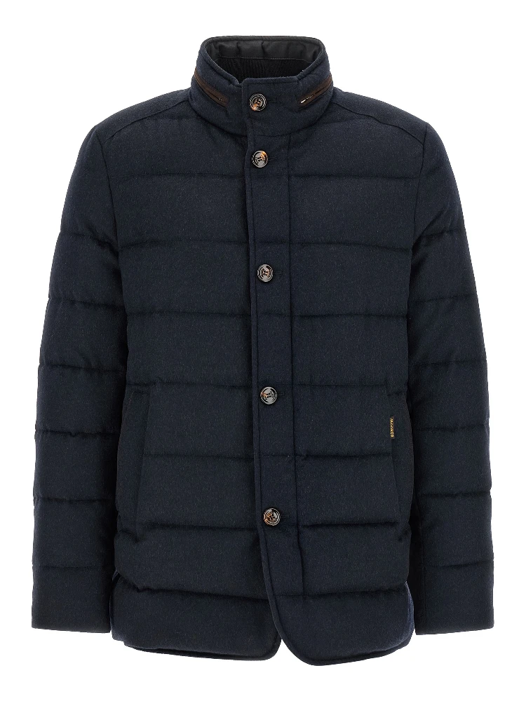 Blue Wool Full-Length Jacket