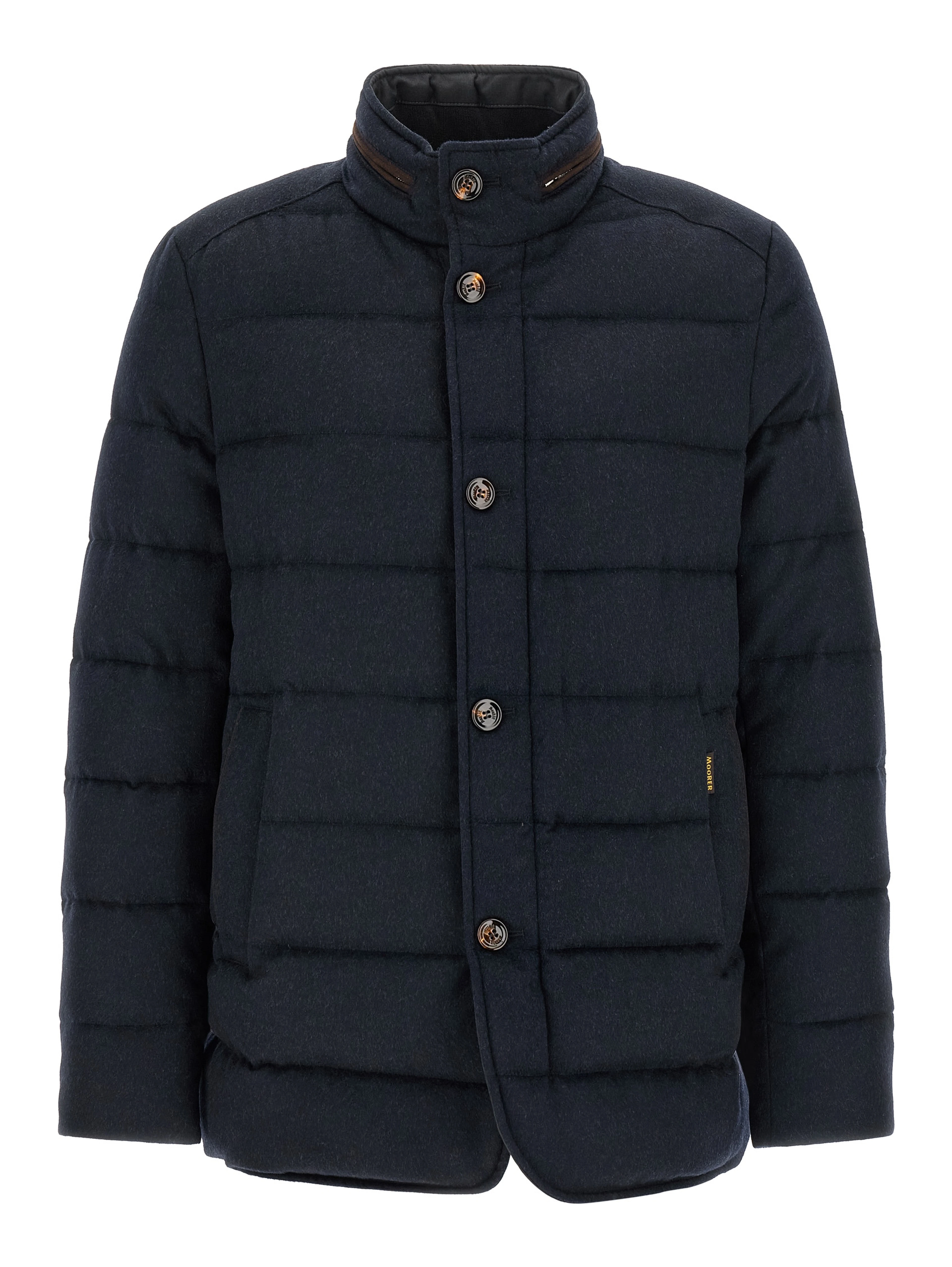 Blue Wool Full-Length Jacket