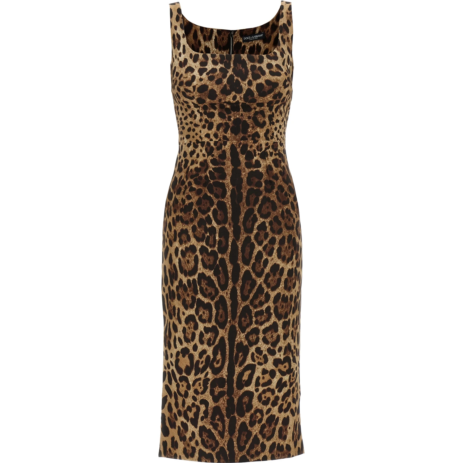 Brown Silk Midi Dress