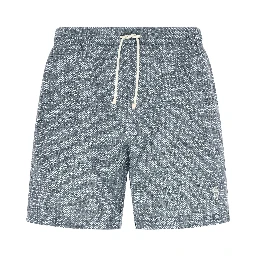 Blue Polyester Swim Shorts