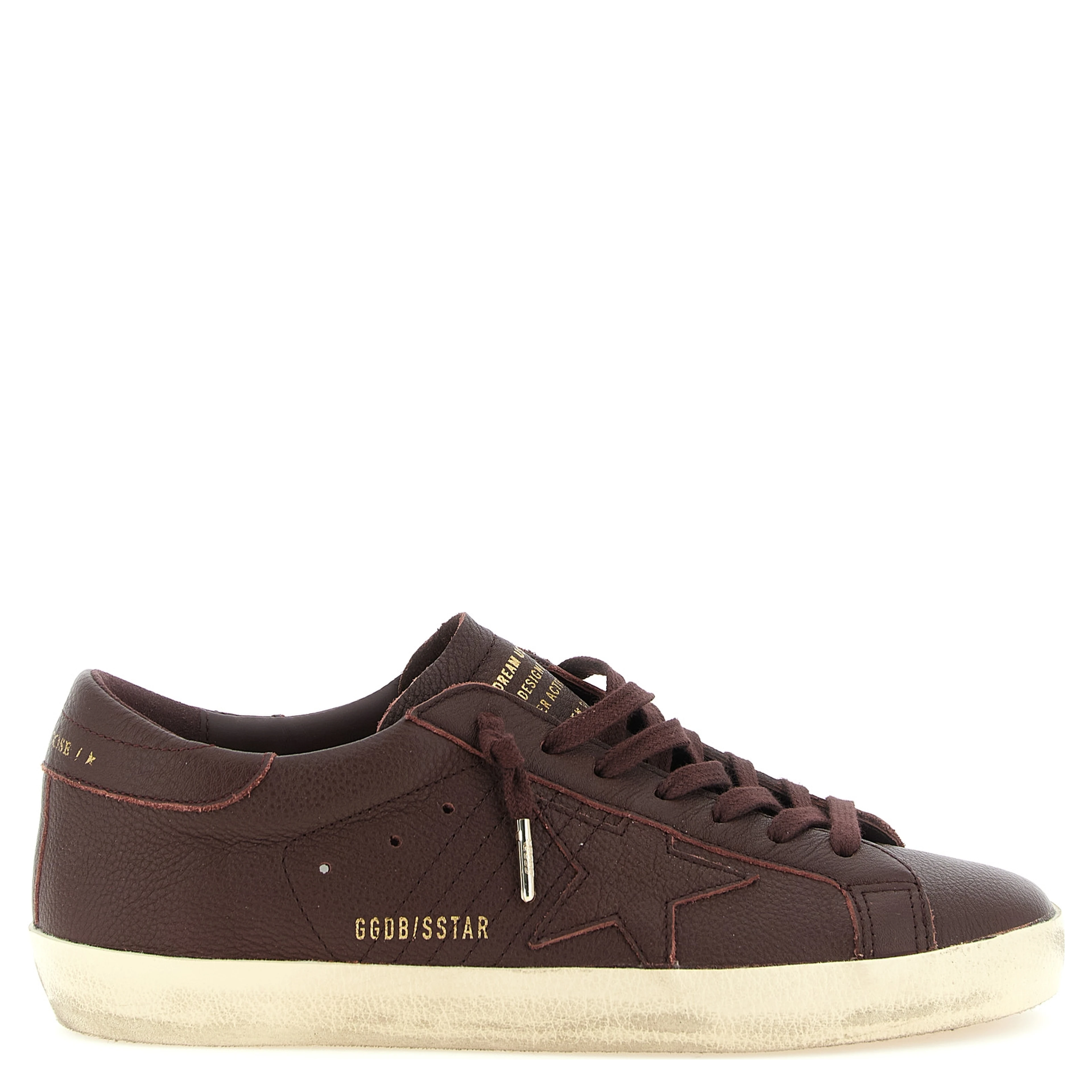 Bordeaux Cowhide Low Top Sneakers