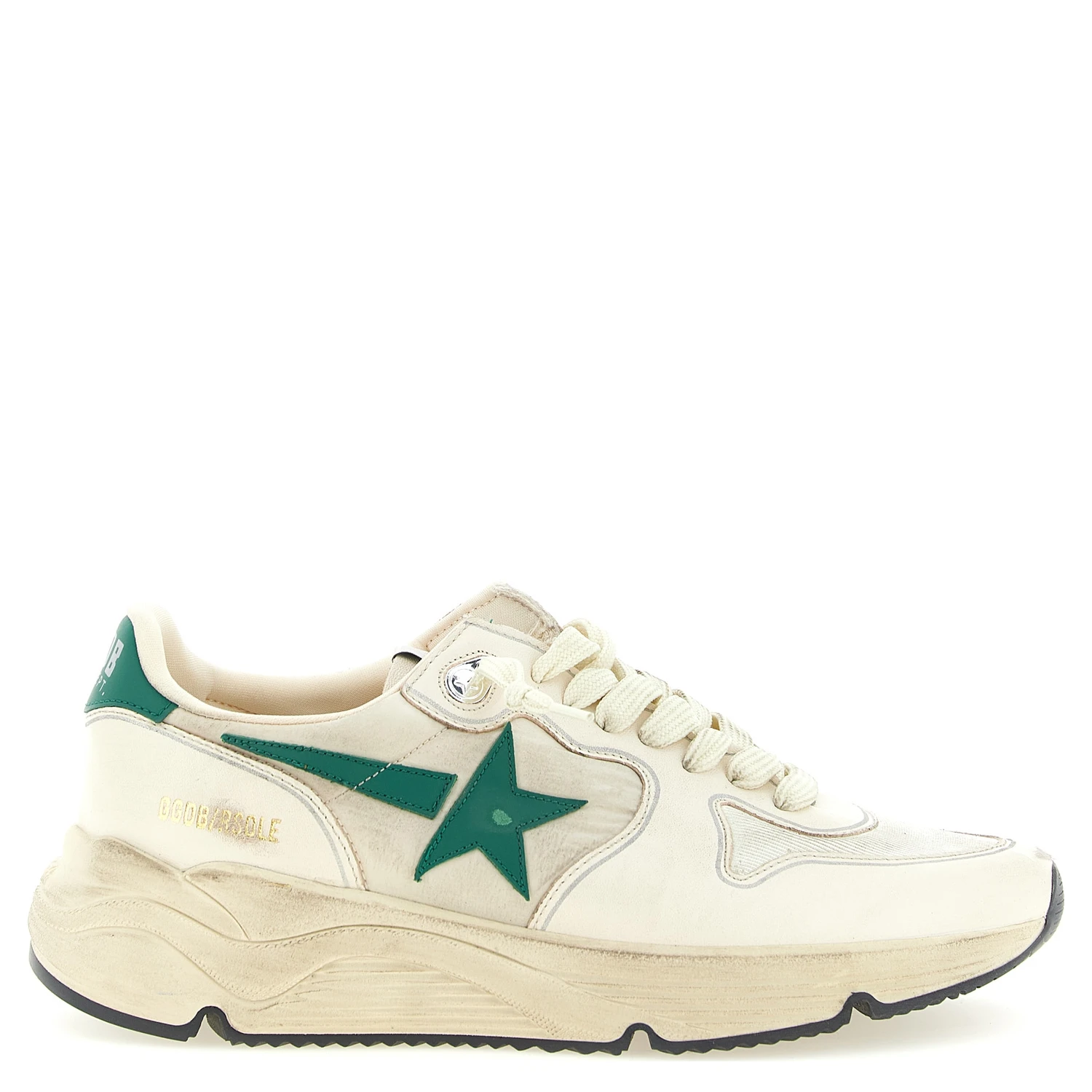 Bicolor Leather Athletic Sneakers
