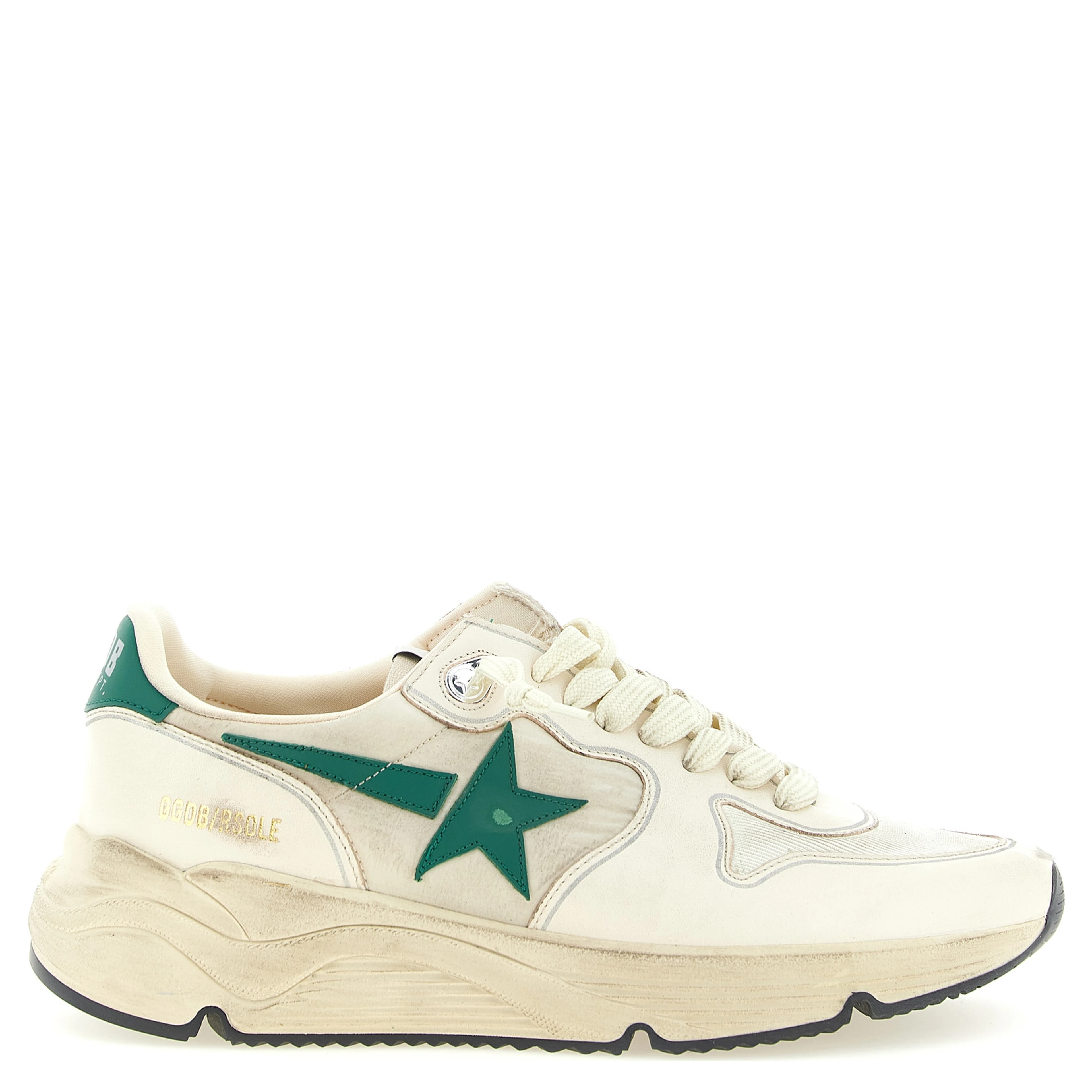 Bicolor Leather Athletic Sneakers