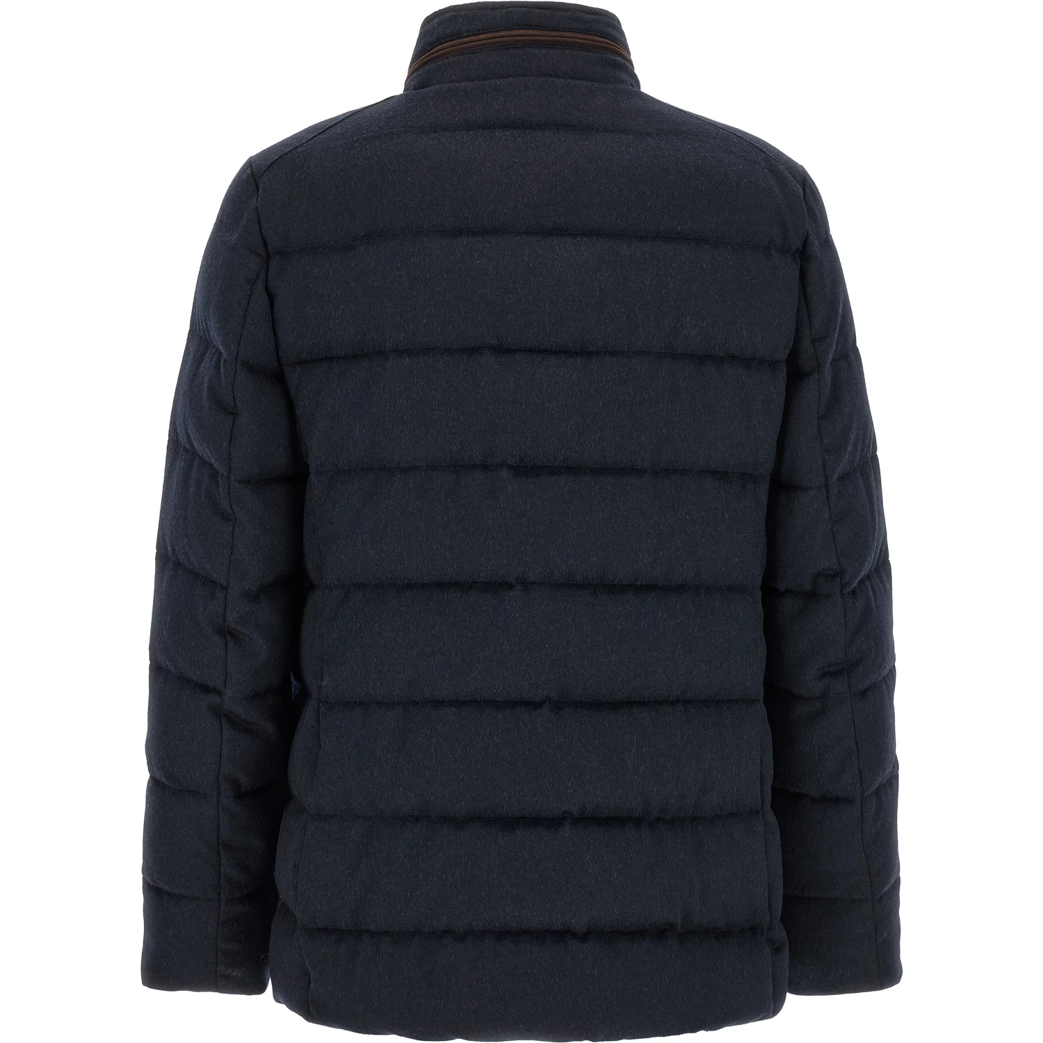 Blue Wool Full-Length Jacket
