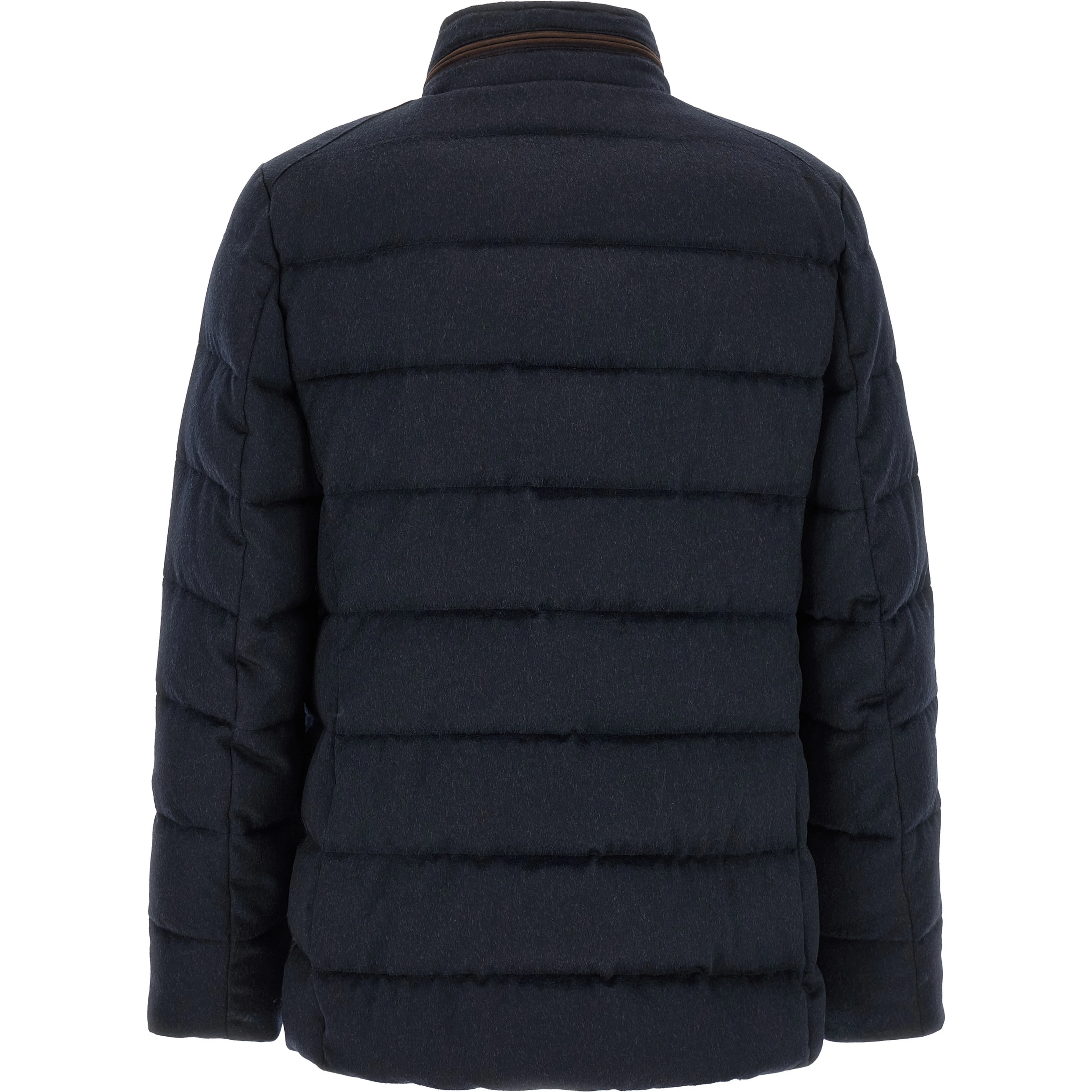 Blue Wool Full-Length Jacket