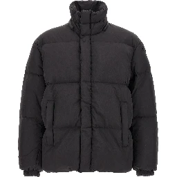 Black Polyamide Full-Length Jacket