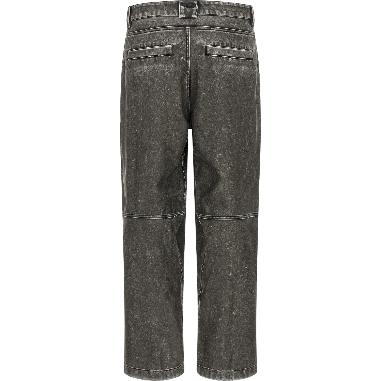 Gray Polyethylene Casual Pants