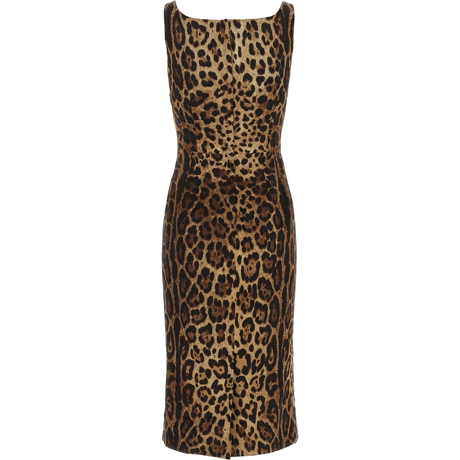 Brown Silk Midi Dress