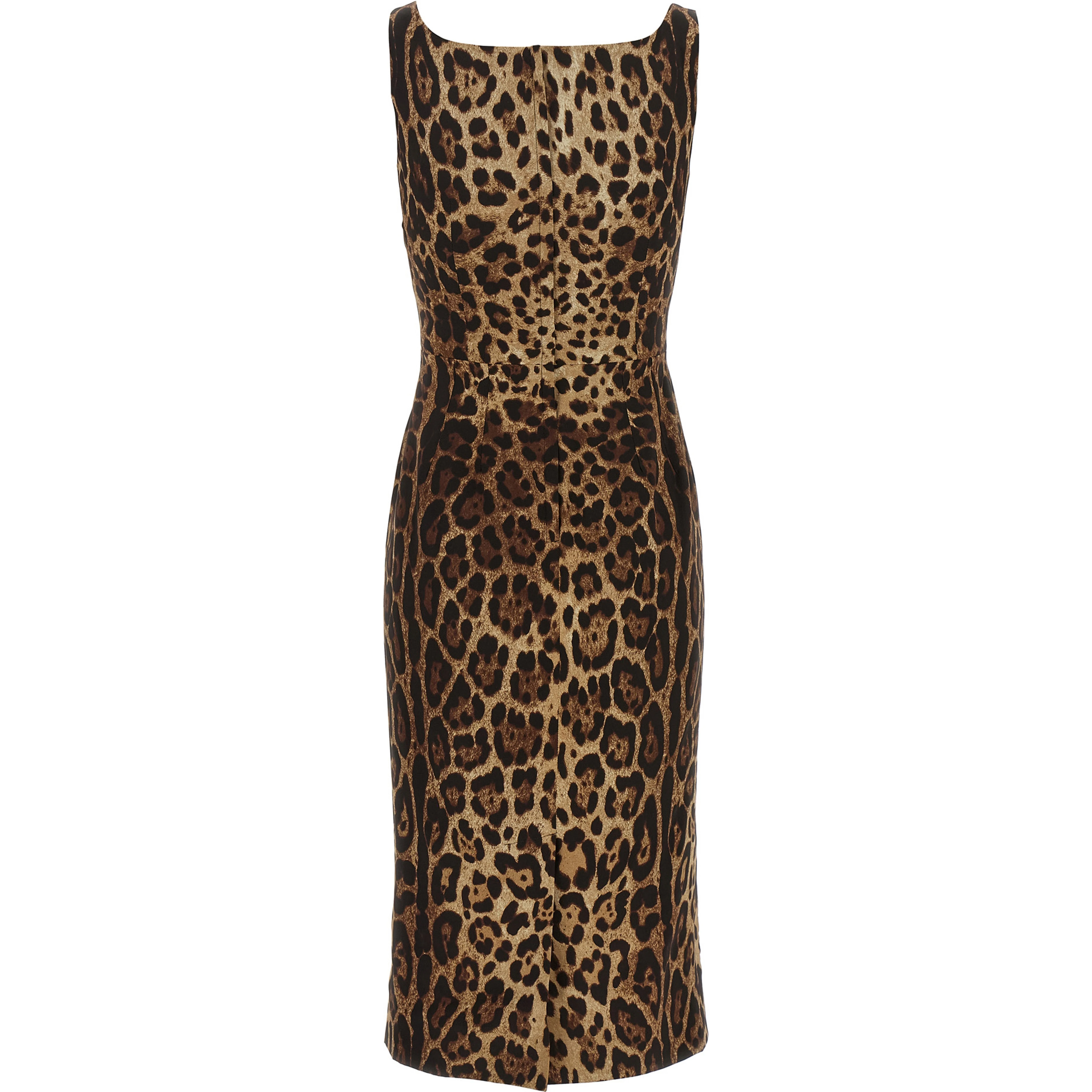 Brown Silk Midi Dress