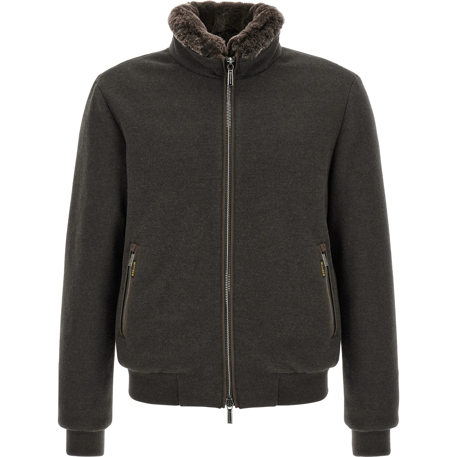 Brown Wool Bomber