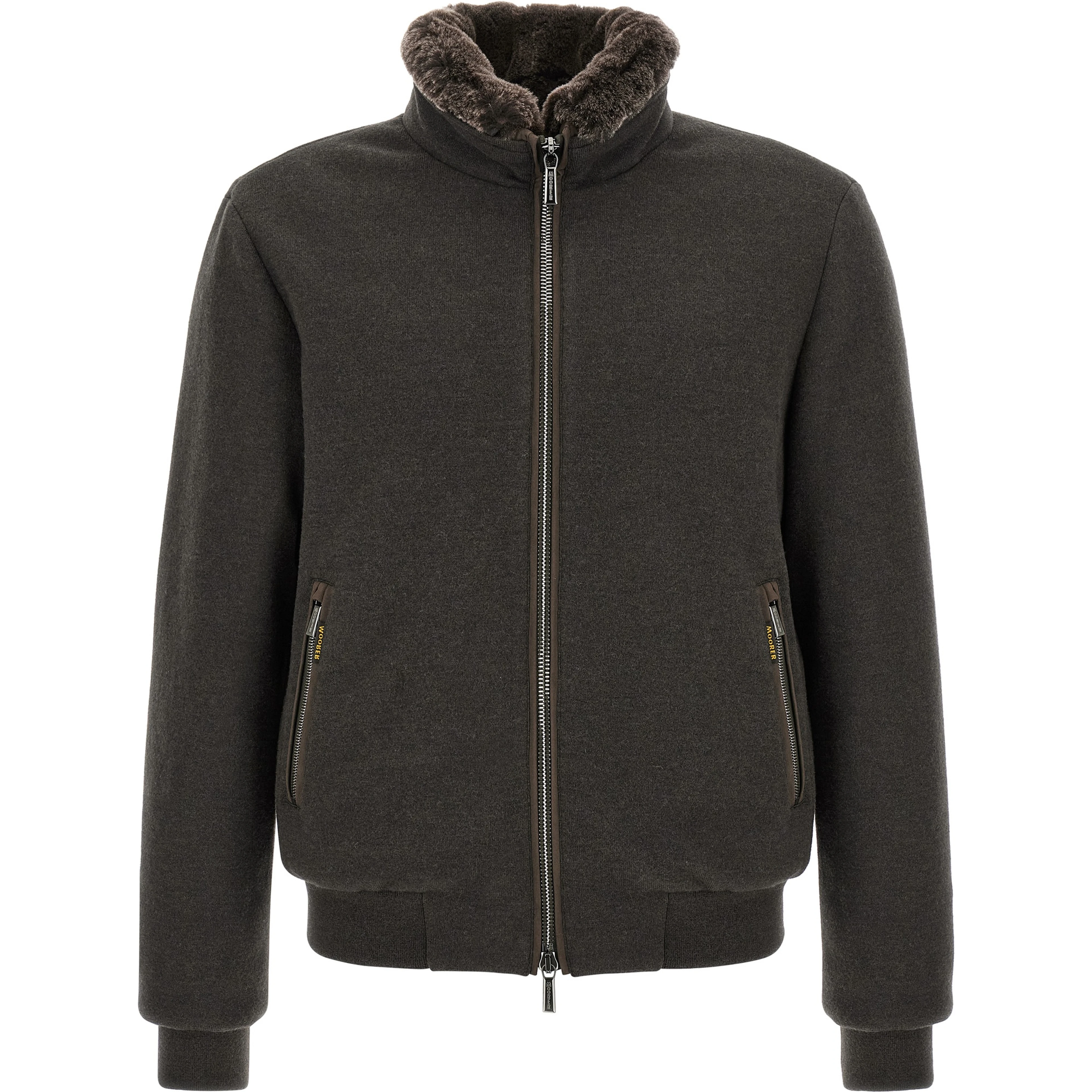 Brown Wool Bomber
