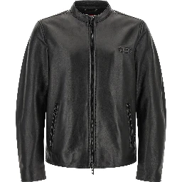 Black Lamb Leather Leather Jacket