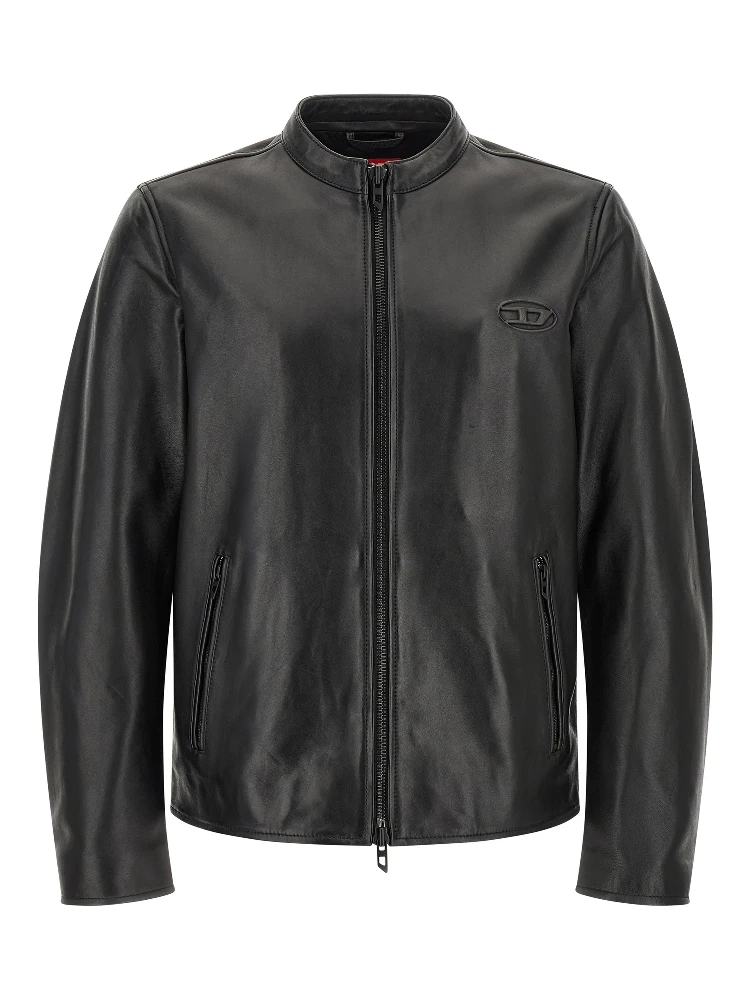 Black Lamb Leather Leather Jacket
