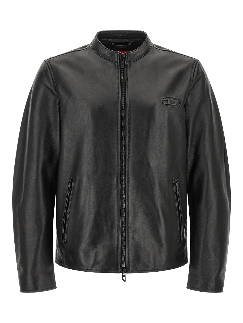 Black Lamb Leather Leather Jacket